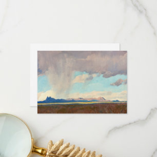 Rain for the Gulf by Maynard Dixon Thank You Card