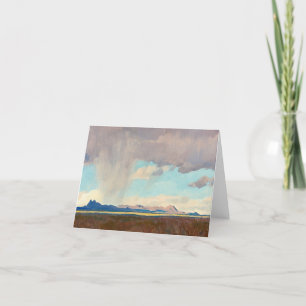Rain for the Gulf by Maynard Dixon Thank You Card