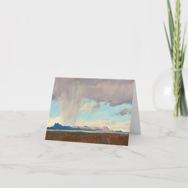 Rain for the Gulf by Maynard Dixon Thank You Card (Front)