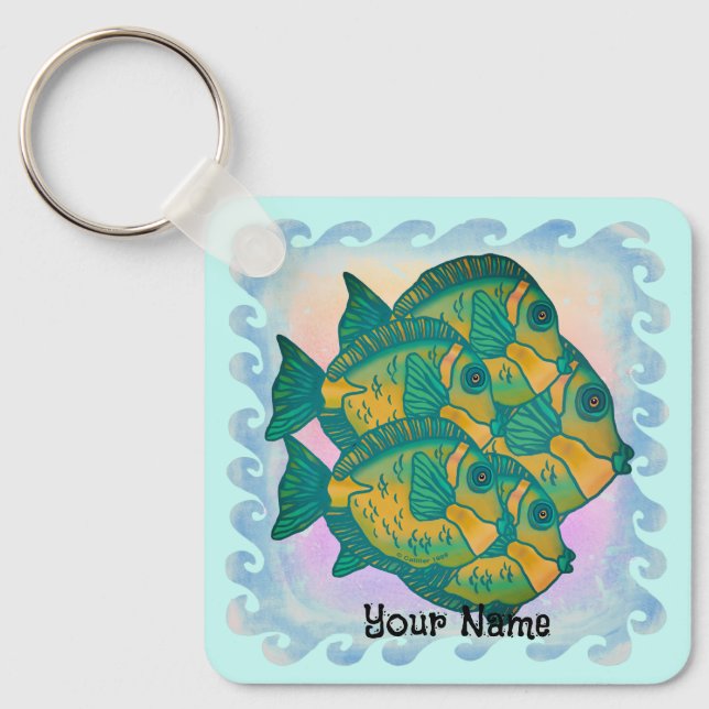 Rain Forest Fish Key Ring (Front)