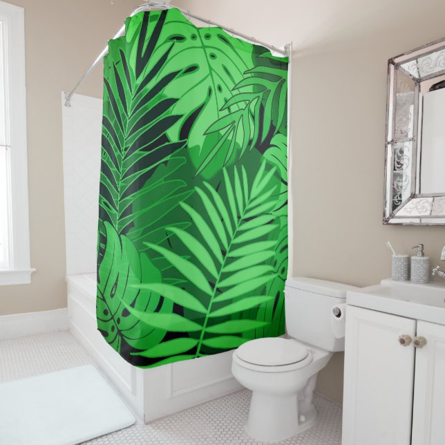 Rain Forest Shower Curtain (In Situ)