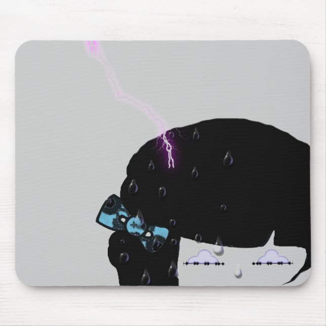 Rain Girl Mouse Mat (Front)