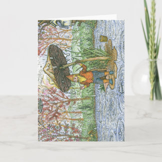 Rain Gnome Greeting Card