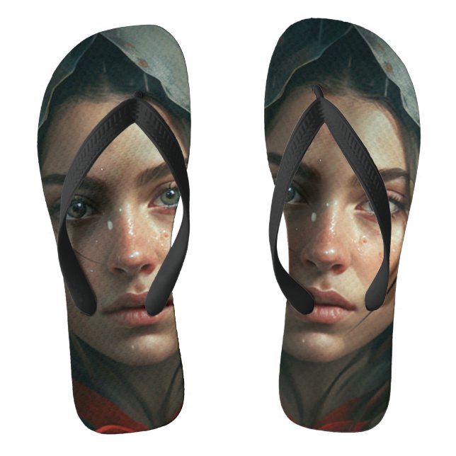 Rain hood girl flip flops (Footbed)