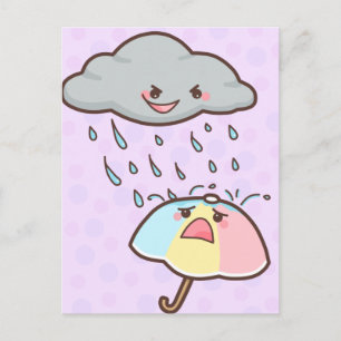 Rain Hurts Postcard