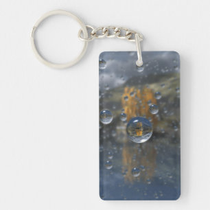 Rain in the Glen Keychain
