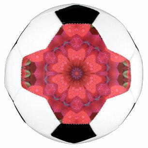 Rain Kissed Scarlet Kaleidoscope Football
