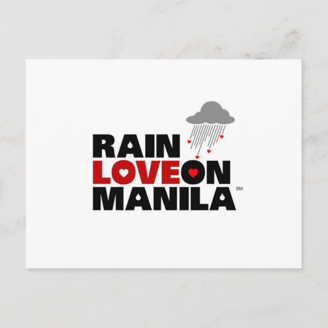 Rain Love on Manila Postcard (Front)