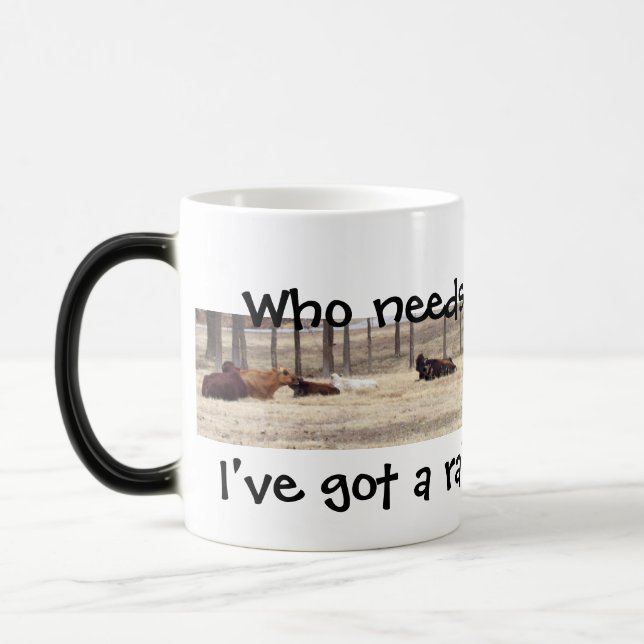 Rain-Maker (Cows Are Lying Down) Magic Mug (Left)