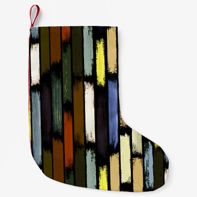 Rain of colours 4 small christmas stocking (Front)
