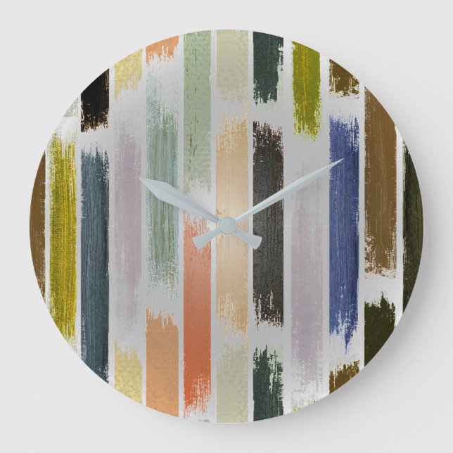 Rain of colours 5 large clock (Front)