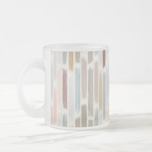 Rain of colours frosted glass coffee mug