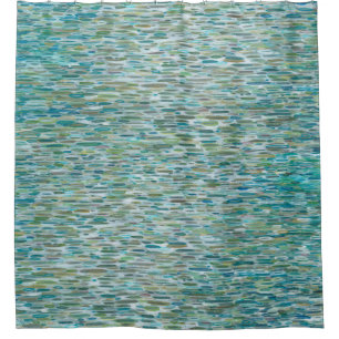 Rain on A Lake Coastal Shower Curtain Bath Juul