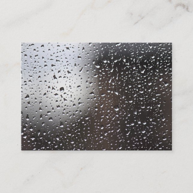Rain on a Window Business Card (Front)