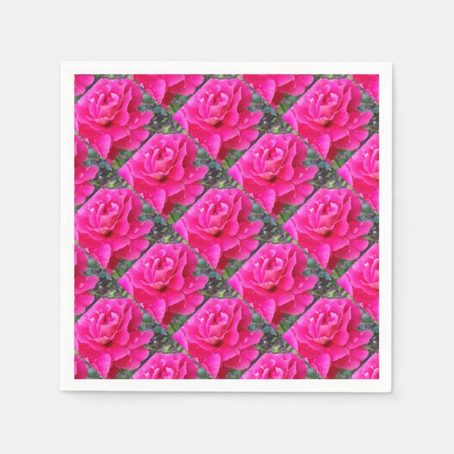 Rain on petals napkin (Front)