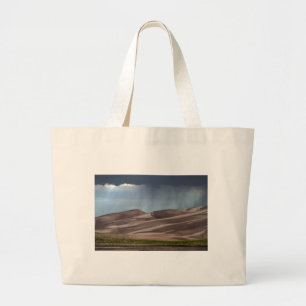 Rain on the Great Sand Dunes Large Tote Bag