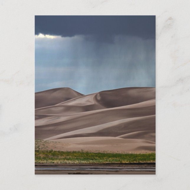 Rain on the Great Sand Dunes Postcard (Front)