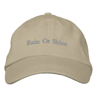 Rain Or Shine Minimalist Embroidered Hat