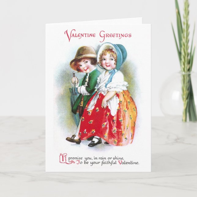 Rain or Shine Valentine Holiday Card (Front)