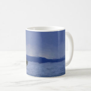Rain Over Yellowstone Lake Coffee Mug