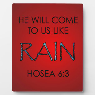 Rain Plaque
