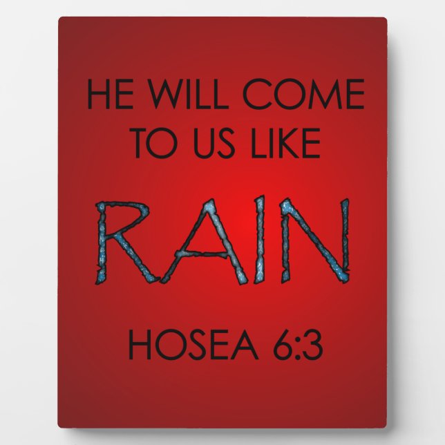 Rain Plaque (Front)