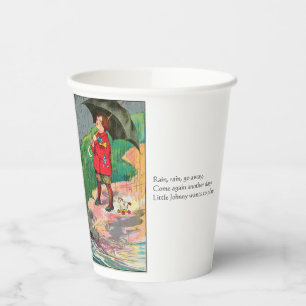 Rain, Rain, Go Away - Mother Goose Nursery Rhyme Paper Cups