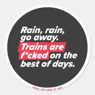 Rain, rain go away - sticker