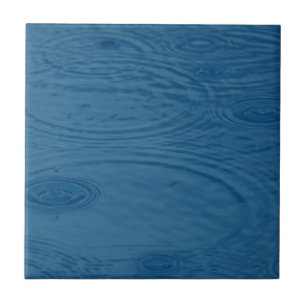 Rain Ripples (Blue Water Waves) Tile