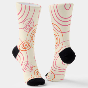 Rain Ripples on the water pattern Socks