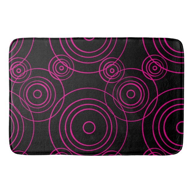 Rain Ripples pattern Bath Mat (Front)
