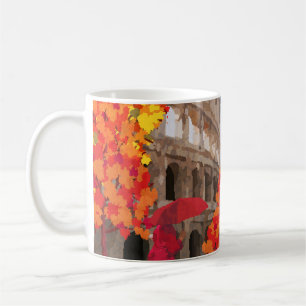Rain-Soaked Rome Vintage Poster Coffee Mug
