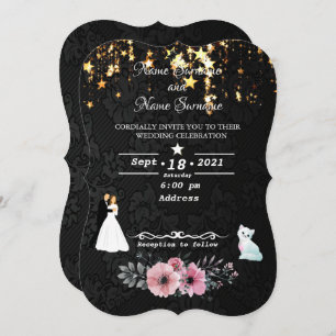 Rain stars invitation