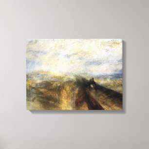 Rain Steam And Speed By JMW Turner Canvas Print