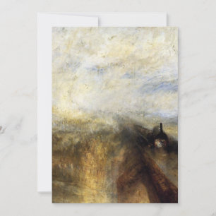 Rain Steam And Speed By JMW Turner Invitation