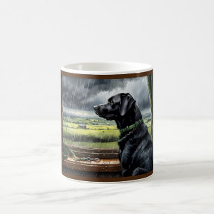 Rain Stops Play Labrador  Coffee Mug