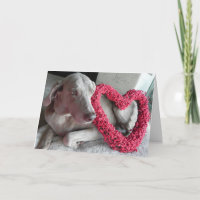 Rain the Weimaraner Dog's Valentine's Day Card