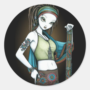 "Rain" Tribal Dreadlock Rain Maker Fae Stickers