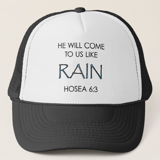 Rain Trucker Hat (Front)