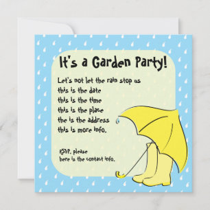 Rain Umbrella Invitation