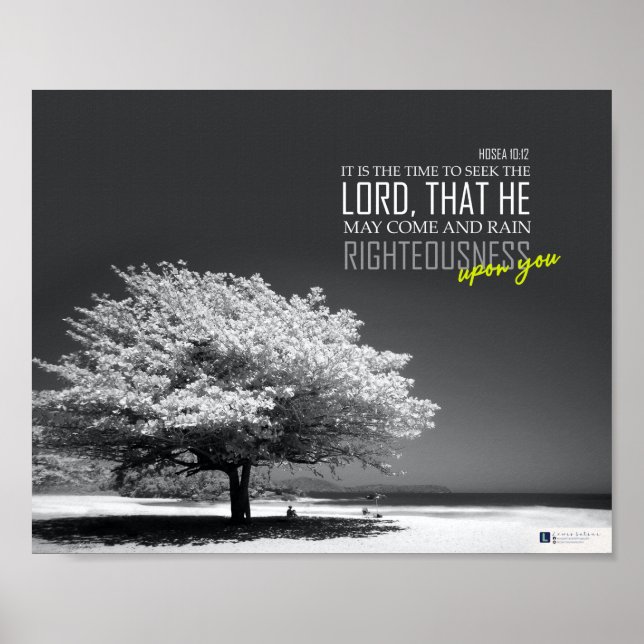 Rain upon you (Hosea 10:12) Poster (Front)