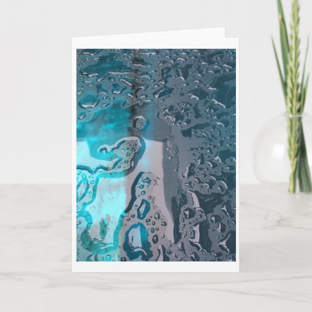 Rain-washed Electric Blue, card (Front)