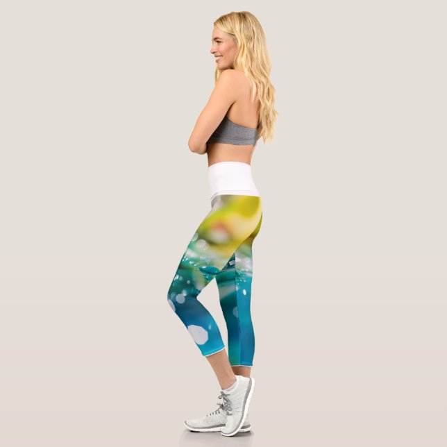 RAIN WATER High Waisted Capris (Left)