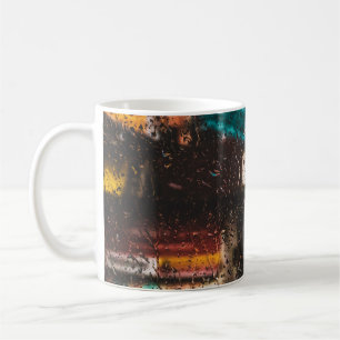 Rain wet water drip window nature coffee mug