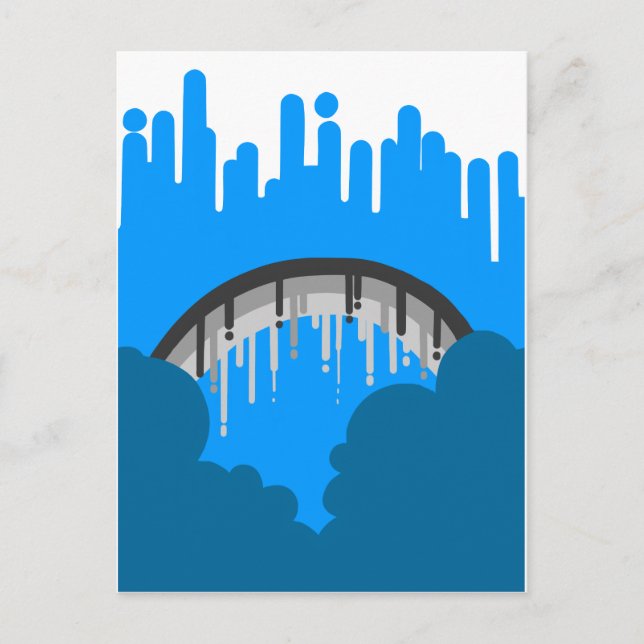 Rain will melt all away postcard (Front)