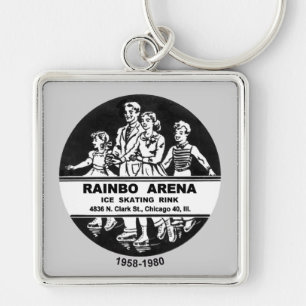 Rainbo Arena Ice Skating Rink, Chicago, IL Key Ring