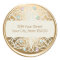 Rainbo Crystal and Gold Damask Return Address Seal