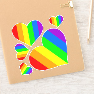 Rainbog Heart sticker