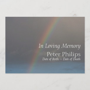 Rainbow 2 Funeral Memorial Service Announcement