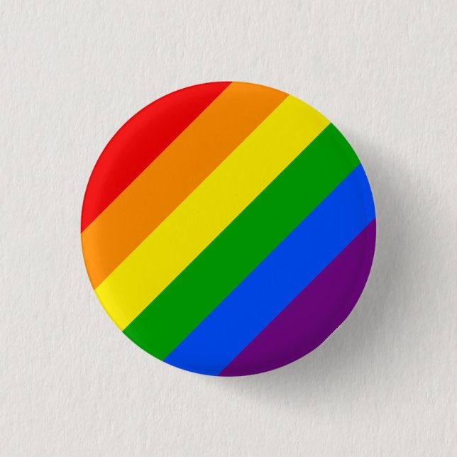 RAINBOW 3 CM ROUND BADGE (Front)